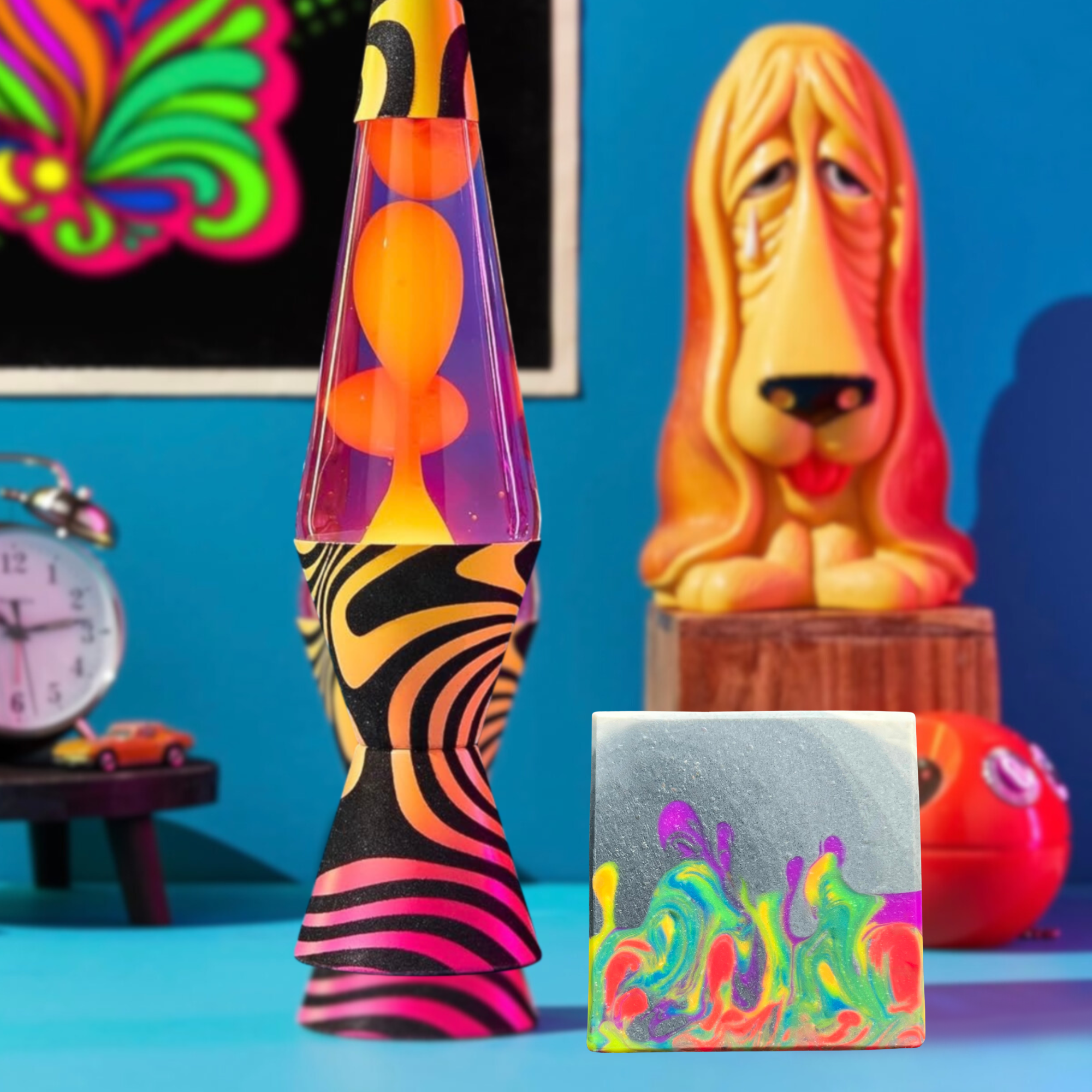 Lava Lamp BLACKLIGHT REACTIVE Soap | Rogue Mafia Grooming Co.